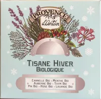 Tisane Hiver - Mélange De Plantes, Cannelle, Menthe Poivrée Bio - 24 Sachets Boîte Recharge En Carton - Provence D'antan