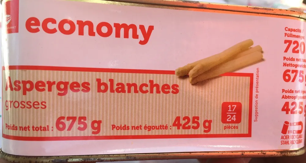 Asperges blanches grosses