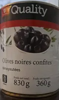 Olive noires confites