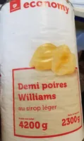 Demi-poire Williams au sirop léger