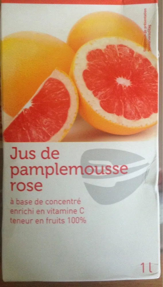 Jus de pamplemouse rose