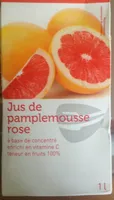 Jus de pamplemouse rose