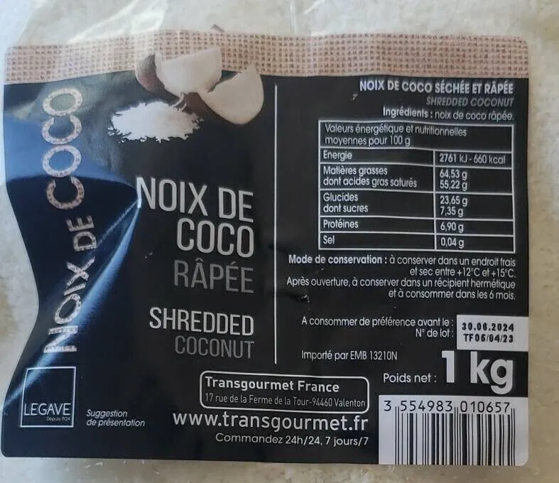 Noix de coco râpée