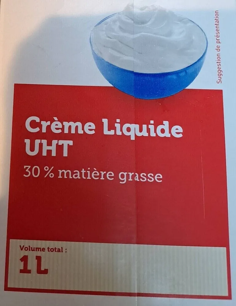 Crème liquide UHT