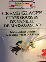 Cremr glacee pures gousses de vanille de madagascar
