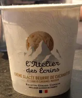 Crème glacée beurre de cacahuètes et coulis caramel maison