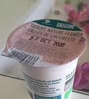 Yaourt nature fermier vallée de chevreuse