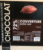 Chocolat couverture extra noir