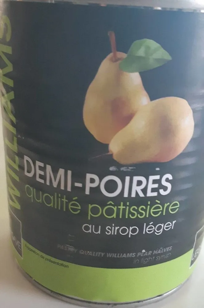 Demi-poires en conserve