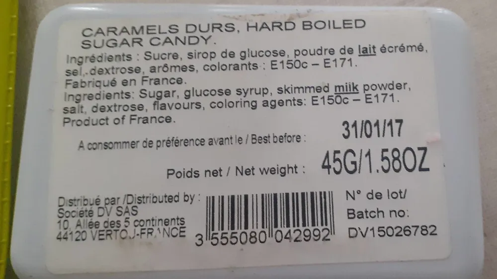 Caramel dur