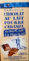 Tablette Chocolat au Lait Fourré Caramel au Beurre Salé à la Fleur de Sel