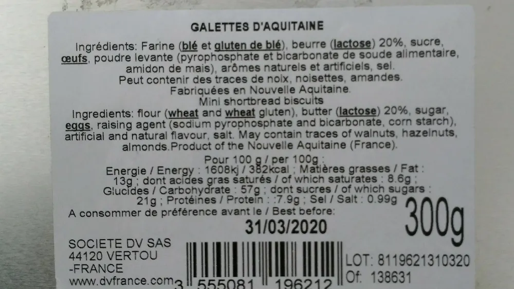 Galettes d'Aquitaine