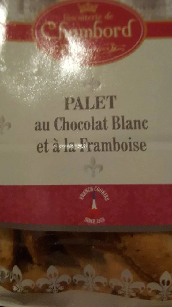 Palet chocolat blanc et framboise