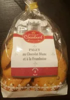 Palet au chocolat blanc et à la framboise