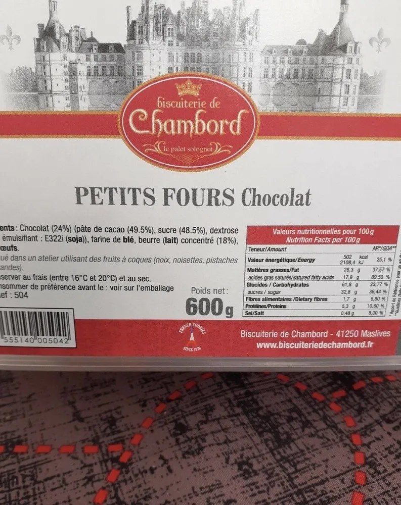Petits fours chambord