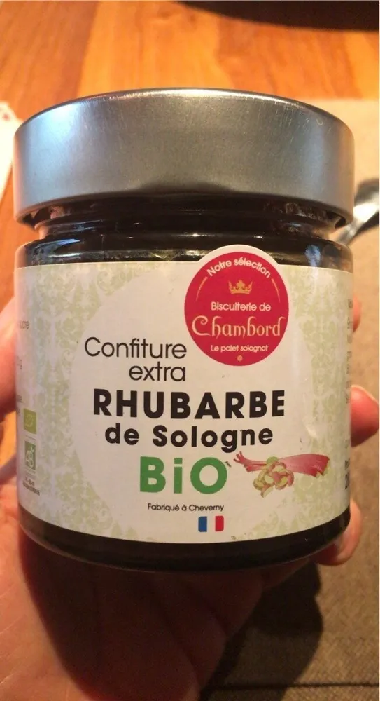 Confiture de rhubarbe de sologne bio