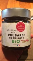 Confiture de rhubarbe de sologne bio
