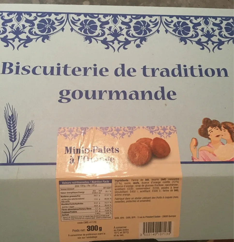 Mini palet à l'orange