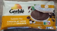 Galette de riz chocolat noir saveur orange