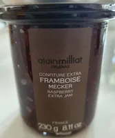 Alain Milliat - Mecker Raspberry Extra Jam, 8.11 oz (230g)