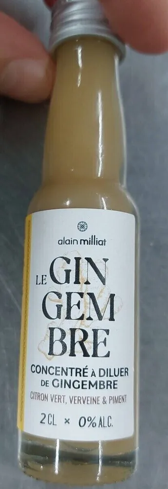 Concentré à diluer de gingembre