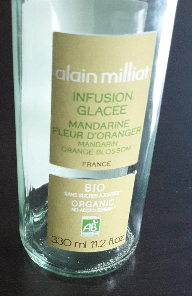 Infusion glacée mandarine fleur d'oranger
