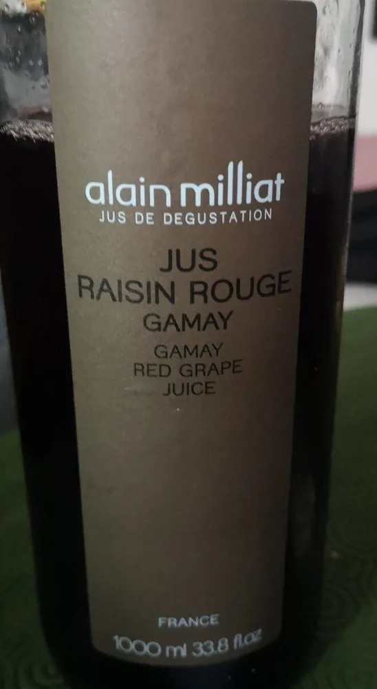Jus raisin rouge gamay