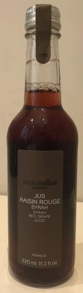 Jus raisin rouge syrah