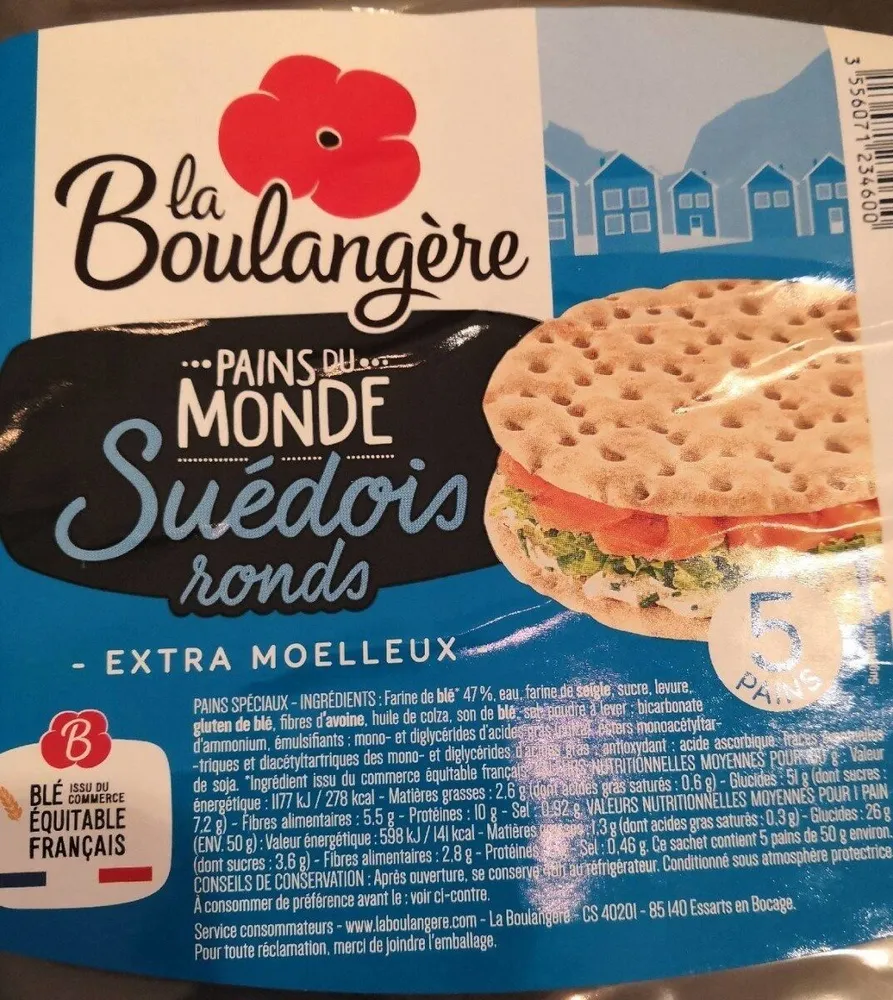 Pains du monde suédois ronds