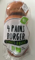 4 pains burger tomate basilic