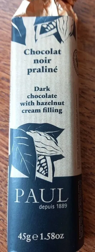 chocolat noir praliné