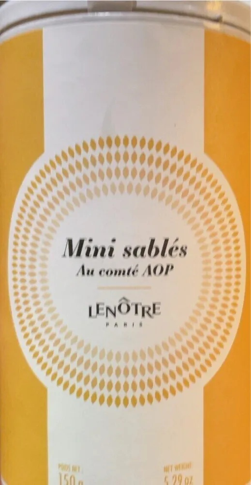 Mini sablés au comté AOP
