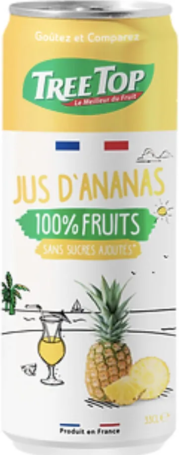 Jus d’Ananas 100% Fruit sans sucres ajoutés
