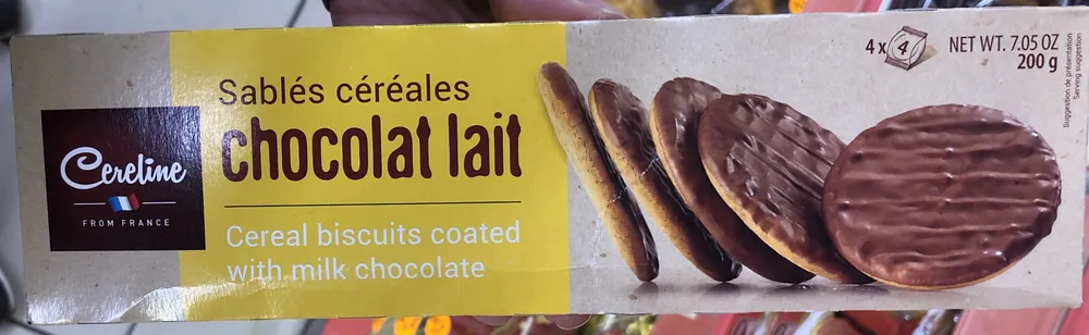 Sables cereales chocolat lait