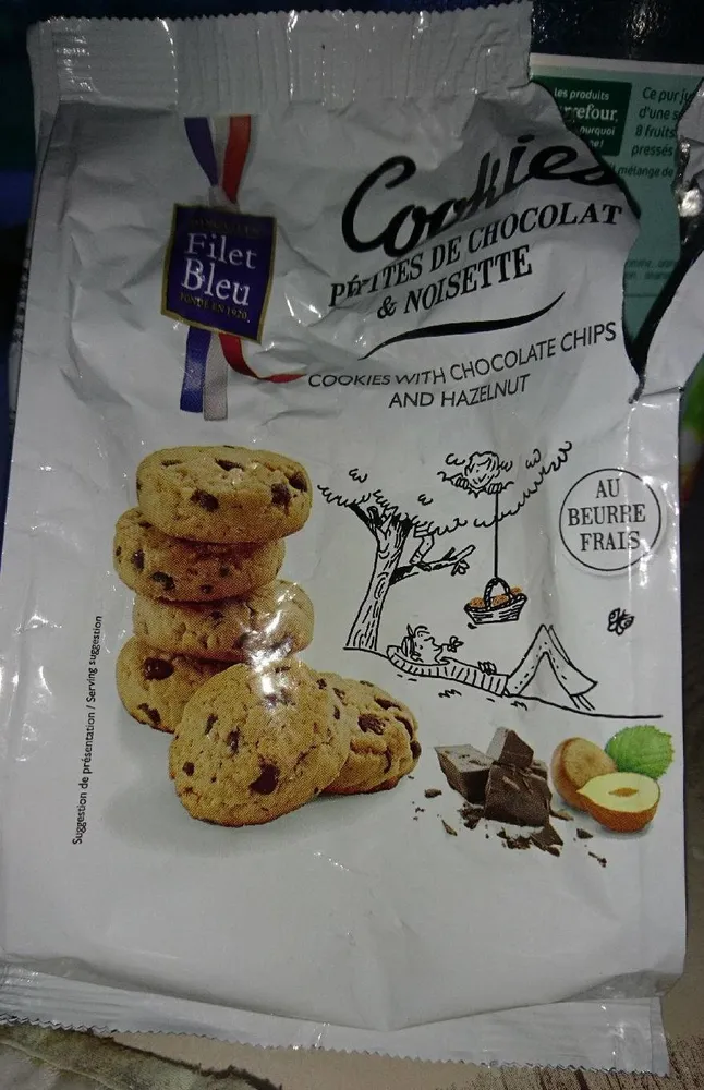 Cookies pépites de cholocat et noisettes