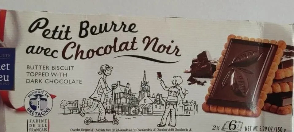 Petit Beurre avec Chocolat Noir