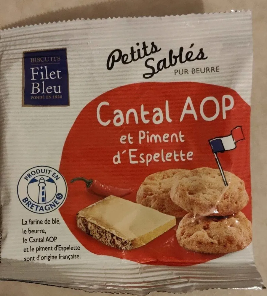 Petit Sablés Cantal AOP et Piment d'Espelette