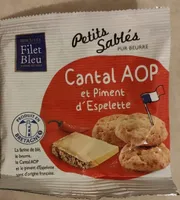 Petit Sablés Cantal AOP et Piment d'Espelette