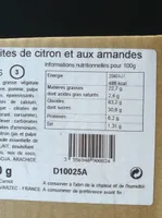 Sable aux pépites de citron et aux amandes