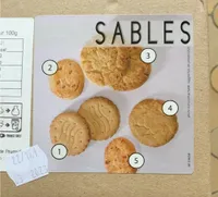 Sablé à la noix de coco, aromatisé