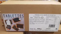 Petit beurre avec tablette de chocolat noir