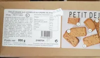 Biscuit cacaote aux céréales et pépites de chocolat