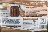 8 canelés au rhum et a la noix de coco
