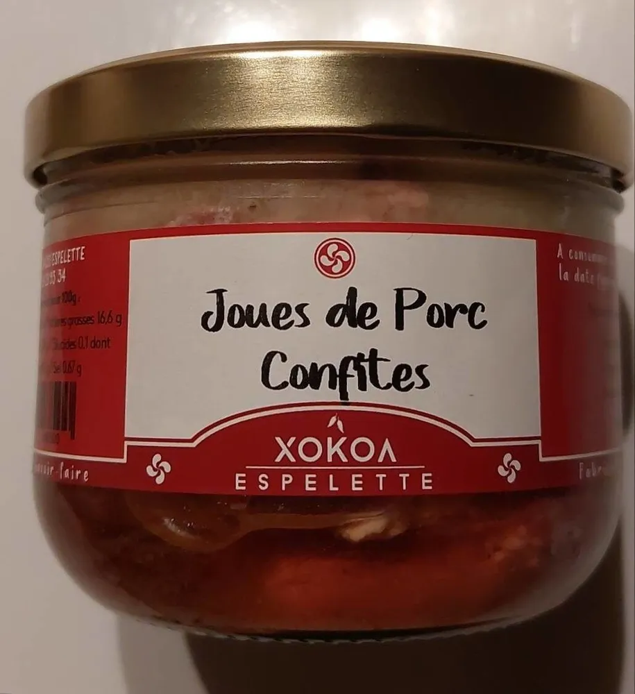 Joues de porc confites