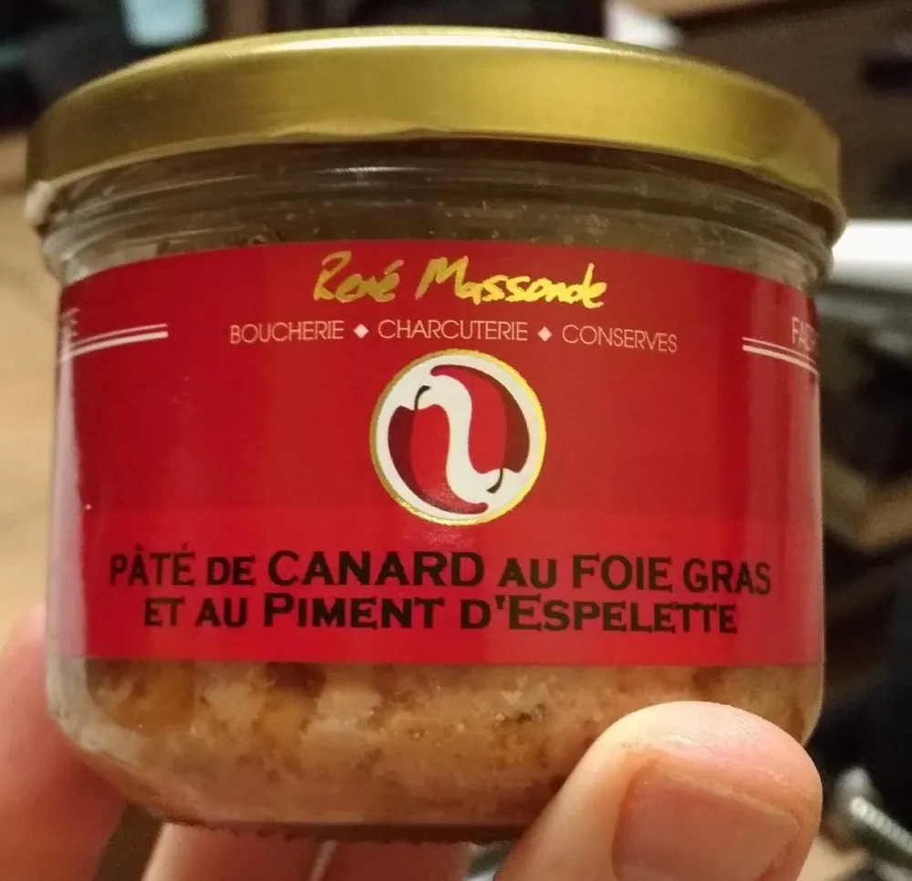 Pâté de canard au fois gras et au piment d'Espelette