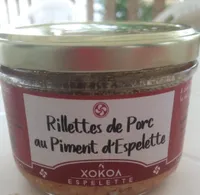 Rillettes de porc au piment d’Espelette