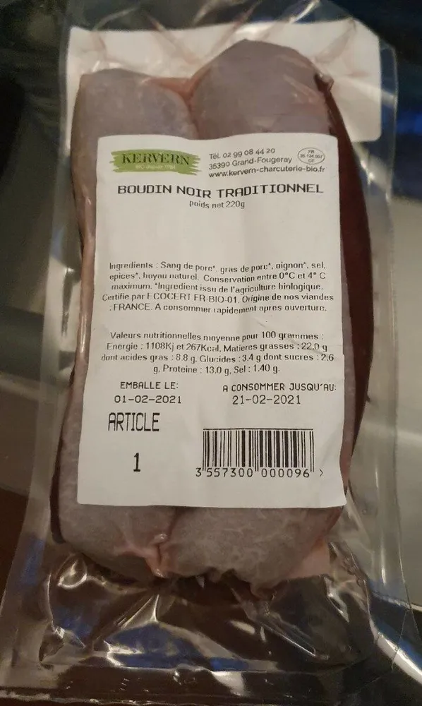 Boudin noir traditionnel
