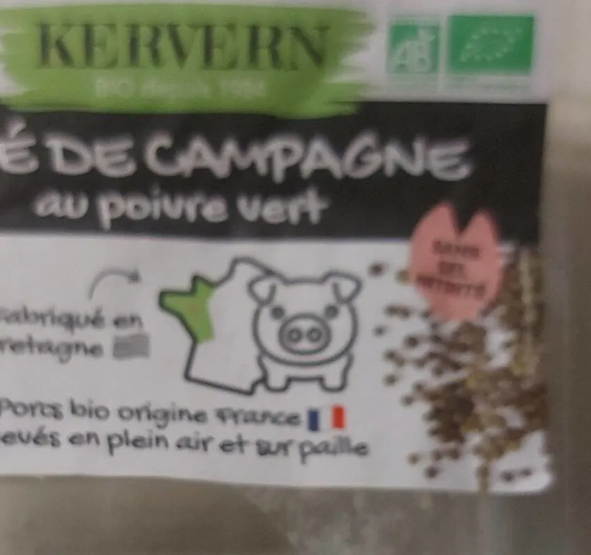 Pâté de campagne au poivre vert