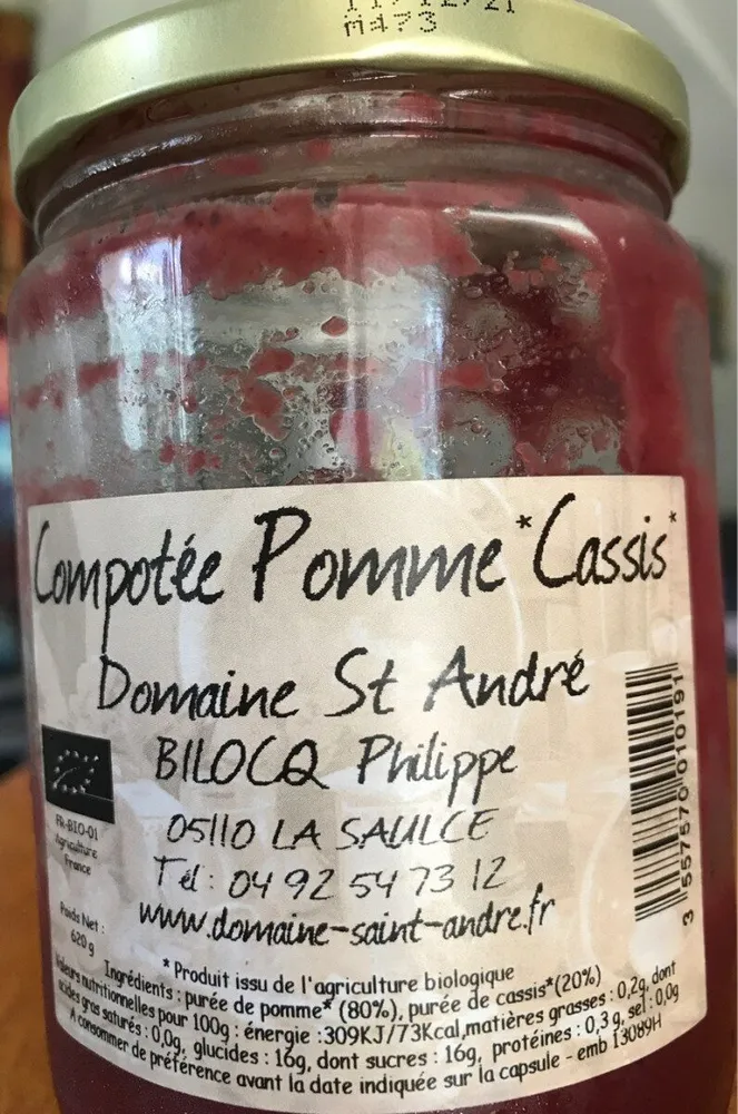 Compotée Pomme Cassis