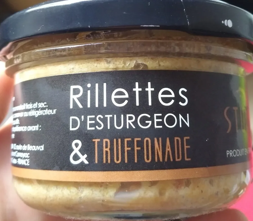 Rillettes d'esturgeon & truffonade